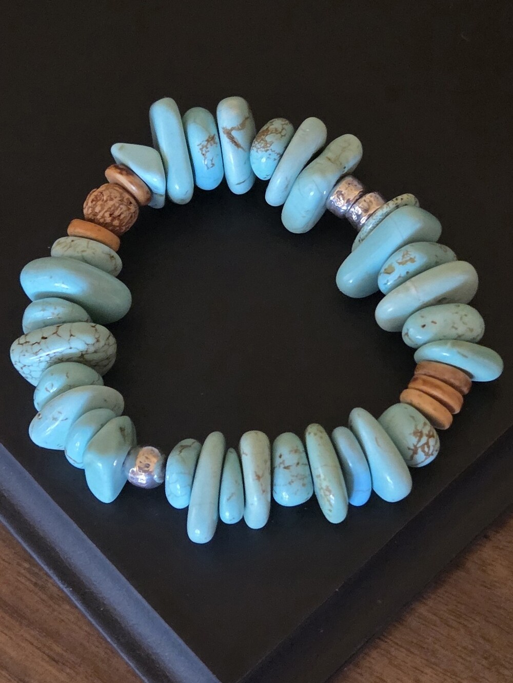 Silpada Howlite & Sterling Silver Bracelet